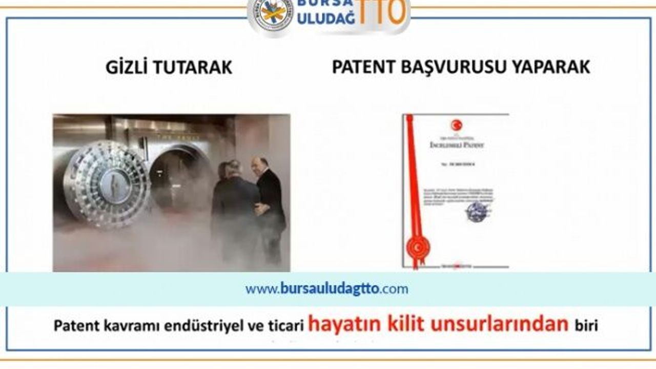 BURSA ULUDAĞ TTO’DAN   PATENT EĞİTİMİ