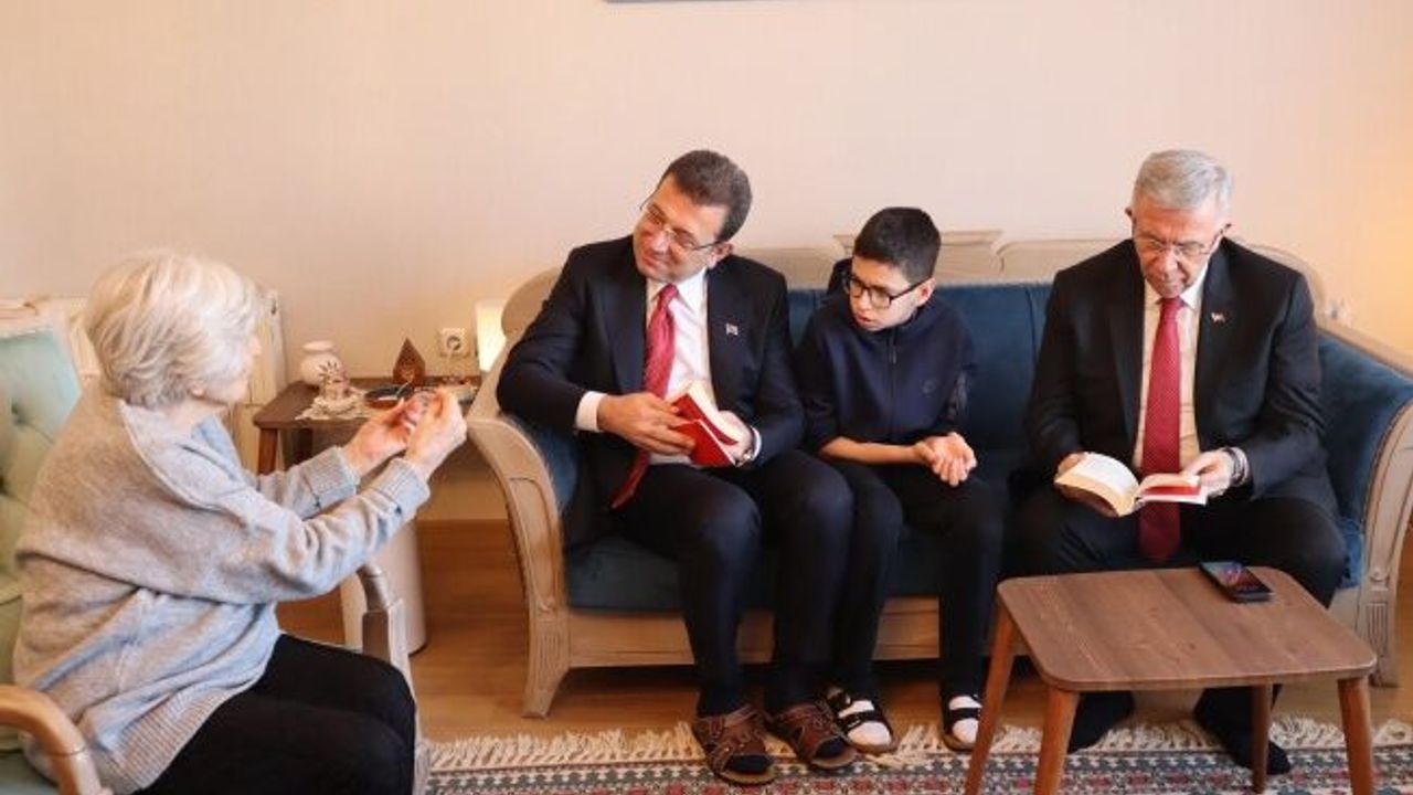 Mansur Yavaş ve Ekrem İmamoğlu'ndan Gönül Özdağ'a ziyaret