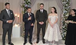 EYYÜP CEYLAN VE SELÇUK TÜRKOĞLU, GENÇ ÇİFTİN MUTLULUĞUNA ORTAK OLDU
