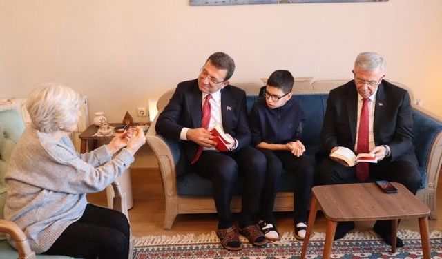 Mansur Yavaş ve Ekrem İmamoğlu'ndan Gönül Özdağ'a ziyaret
