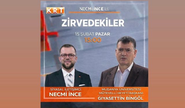 EĞİTİMİN ZİRVESİ KRT’DE! GIYASETTİN BİNGÖL ZİRVEDEKİLER’E KONUK
