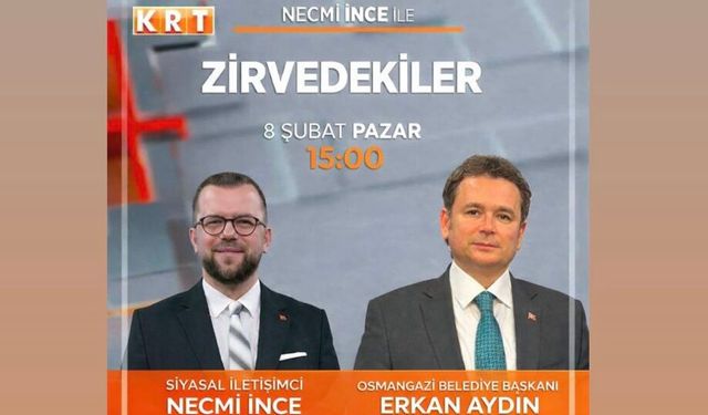 ERKAN AYDIN ZİRVEDEKİLER’DE OSMANGAZİ’NİN VİZYONUNU ANLATIYOR!