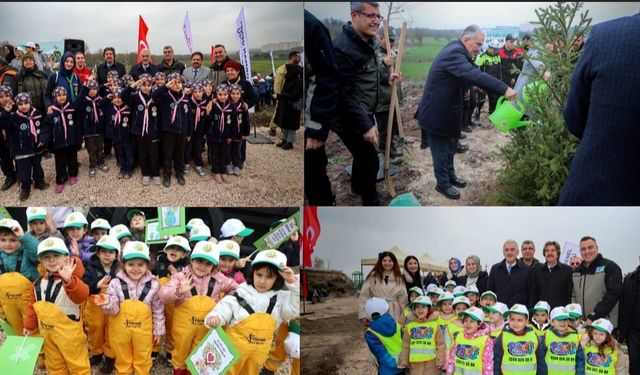 VALİ EROL AYYILDIZ ÖNCÜLÜĞÜNDE BURSA’DA  23 BİN FİDAN GELECEĞE NEFES OLDU!