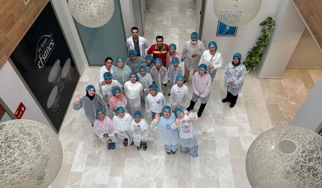 Bursalı öğrenciler süt fabrikasını gezdi