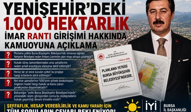 YENİŞEHİR BELEDİYESİ'NDE NELER OLUYOR?