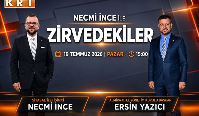 KRT'DE ZİRVEDEKİLER'DE ERSİN YAZICI'DAN BURSA'YA VİZYON DOLU MESAJLAR