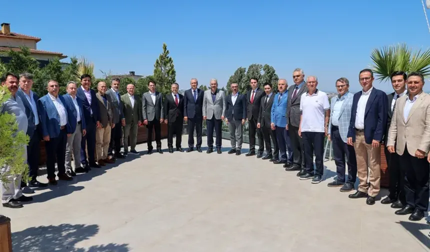 Bursa'da görev yeri değişen kaymakamlar için veda programı düzenlendi