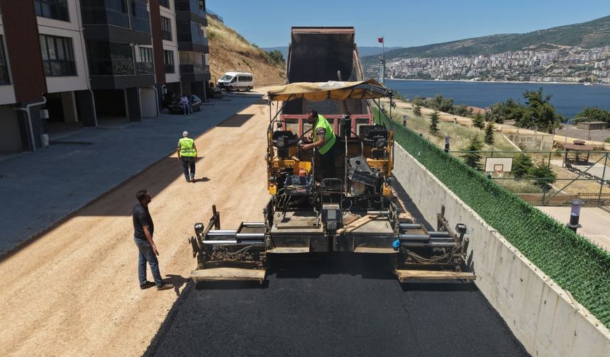 Gemlik Belediyesi Hisar Mahallesi’nde Asfalt Çalışmalarına Hız Verdi