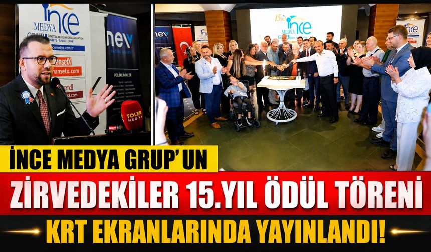 ZİRVEDEKİLER ÖDÜL TÖRENİ KRT'DE BÜYÜK İLGİ GÖRDÜ