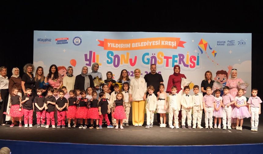 YILDIRIM’DA MİNİKLERİN MEZUNİYET COŞKUSU