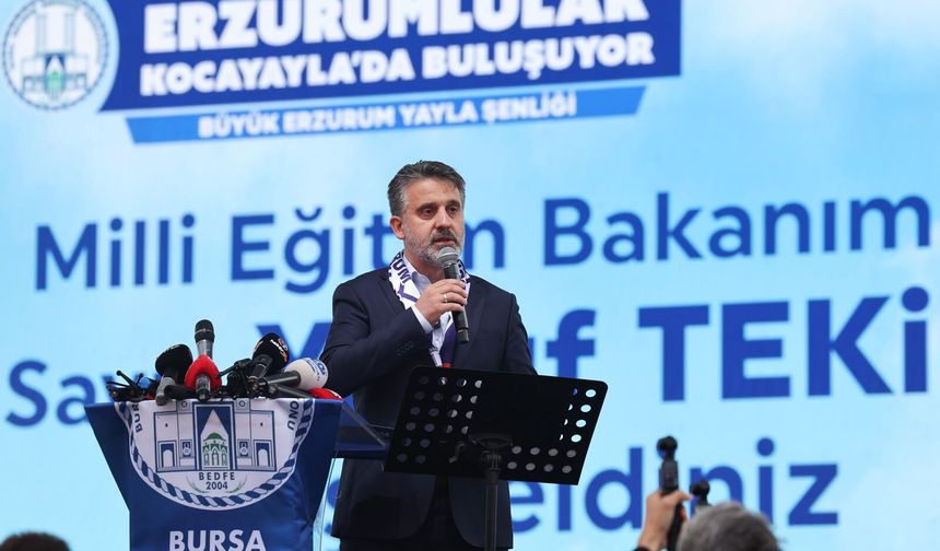 Başkan Vekili Biba: "Bursa ve Erzurum iki manevi kaledir"