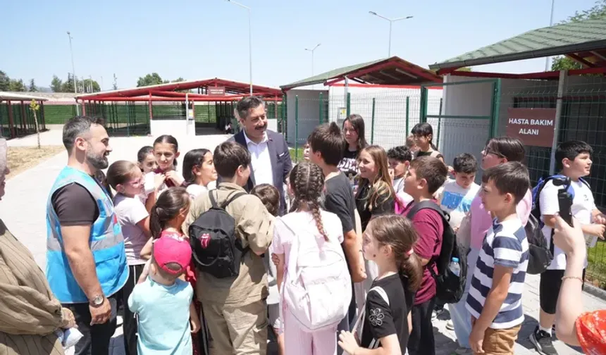 Bursa'da Yenişehir Hayvan Bakımevi ve Doğal Yaşam Alanı çocuklara kapılarını açtı
