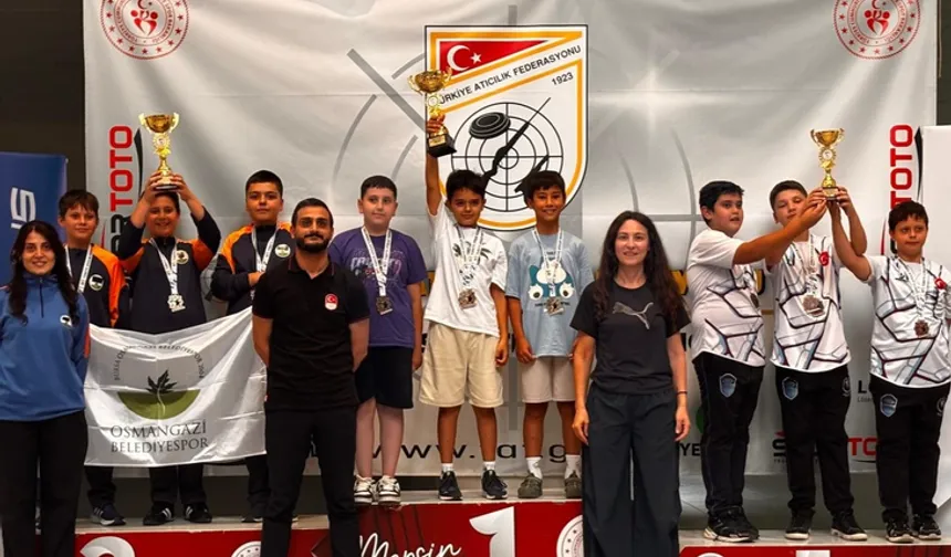 Bursa Osmangazili atıcılar zirveyi zorladı