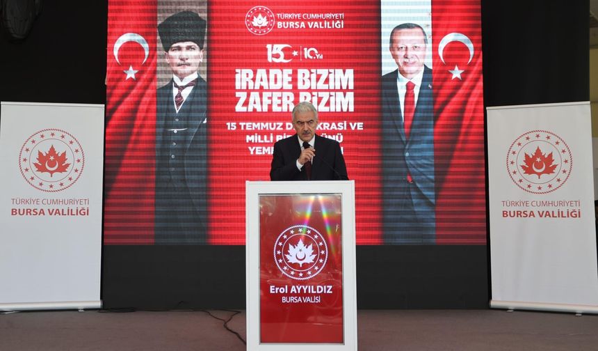 BURSA VALİSİ EROL AYYILDIZ'DAN ŞEHİT AİLELERİ VE GAZİLERE VEFA ÖRNEĞİ