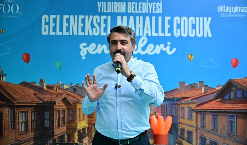 YILDIRIM'DA ÇOCUKLARIN NEŞESİ SOKAĞA TAŞTI